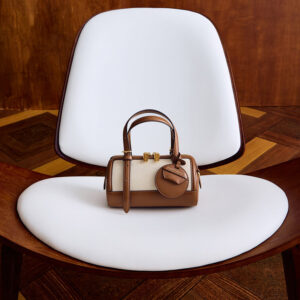 Enola Canvas Two-Tone Bowling Bag