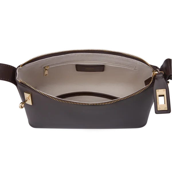 Mini Gold Chocolate Hobo Bag - Image 3