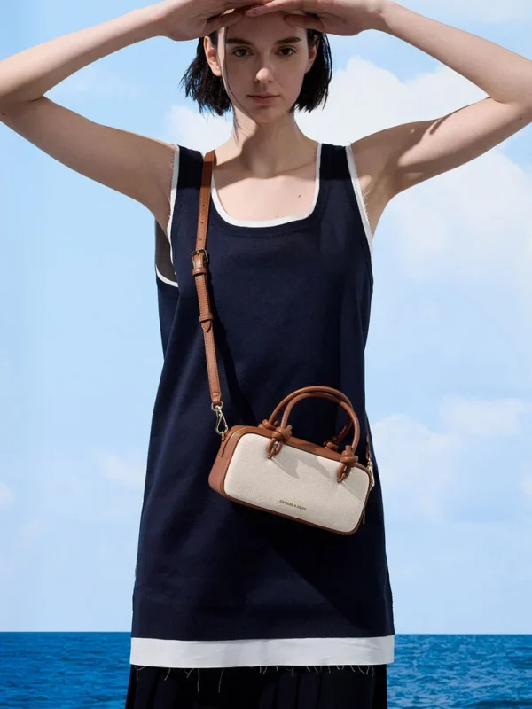 Sammie Canvas Knotted-Handle Elongated Bag - Image 9