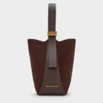 Edna Recycled Suede Bucket Bag