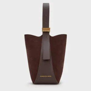 Edna Recycled Suede Bucket Bag