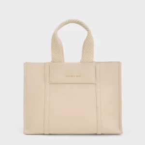 Mini Shalia Tote Bag - Beige