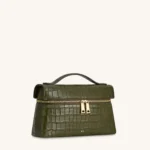 Thea Croc-Embossed Top Handle Bag