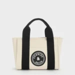 Kay Canvas Contrast-Trim Tote Bag
