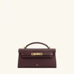 Noor Top Handle Bag - Deep Burgundy