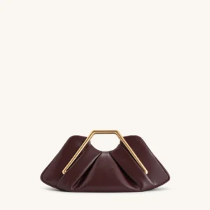 Lila Metal Frame Clutch