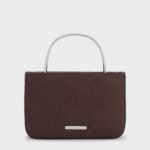 Jennis Lace & Satin Top Handle Bag