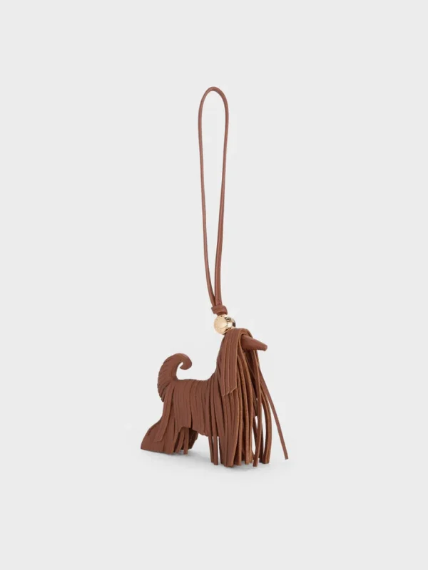Leather Fringed Dog Charm - Image 4