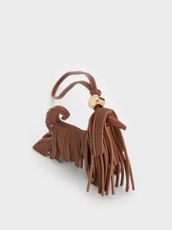 Leather Fringed Dog Charm - Image 6