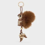 Furry Squirrel Acorn Charm