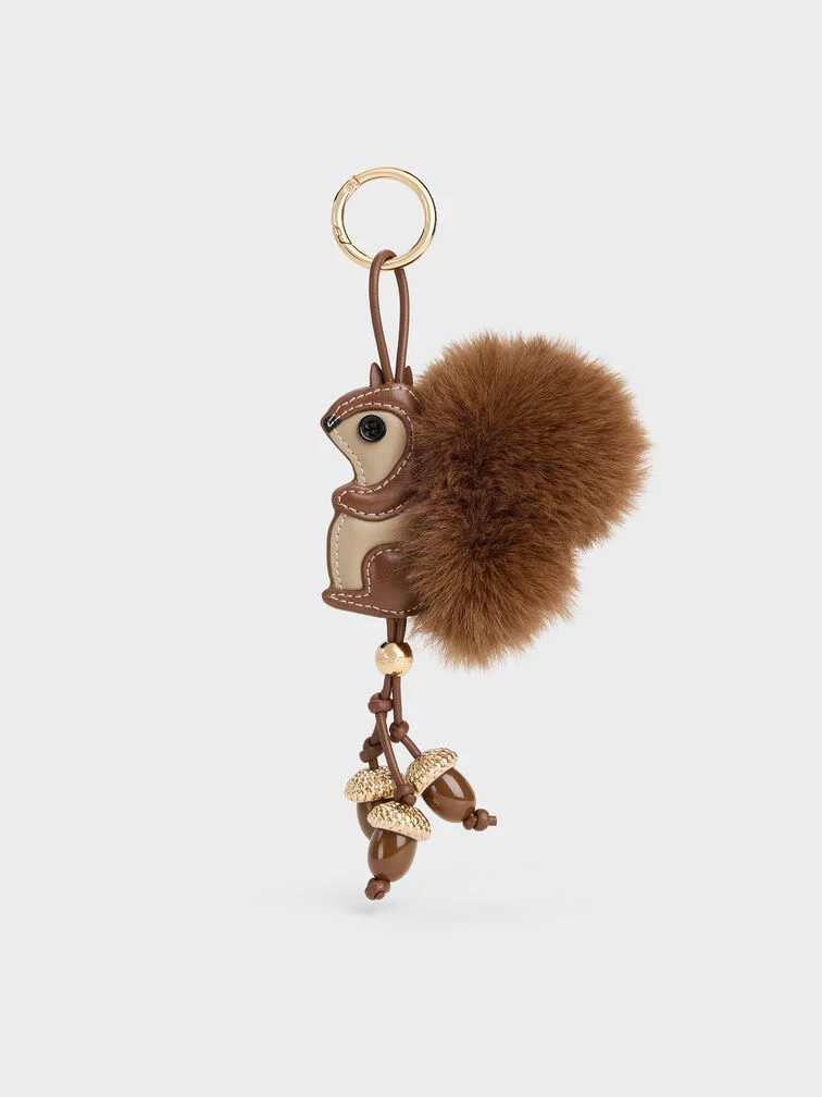 2026-L6-CK8-10701688-24-1 Furry Squirrel Acorn Charm - Image 1
