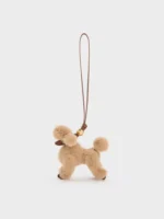 Faux Shearling Poodle Charm - Image 2