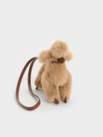 Faux Shearling Poodle Charm