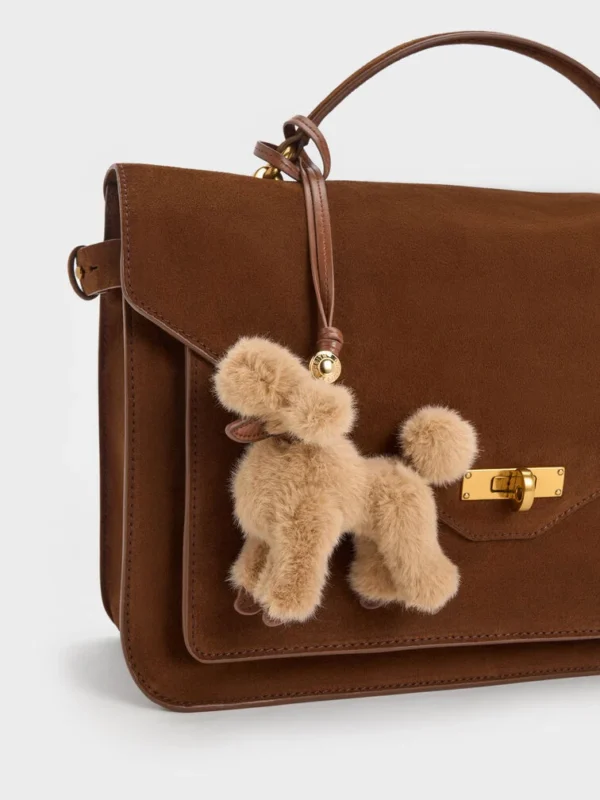 Faux Shearling Poodle Charm - Image 5