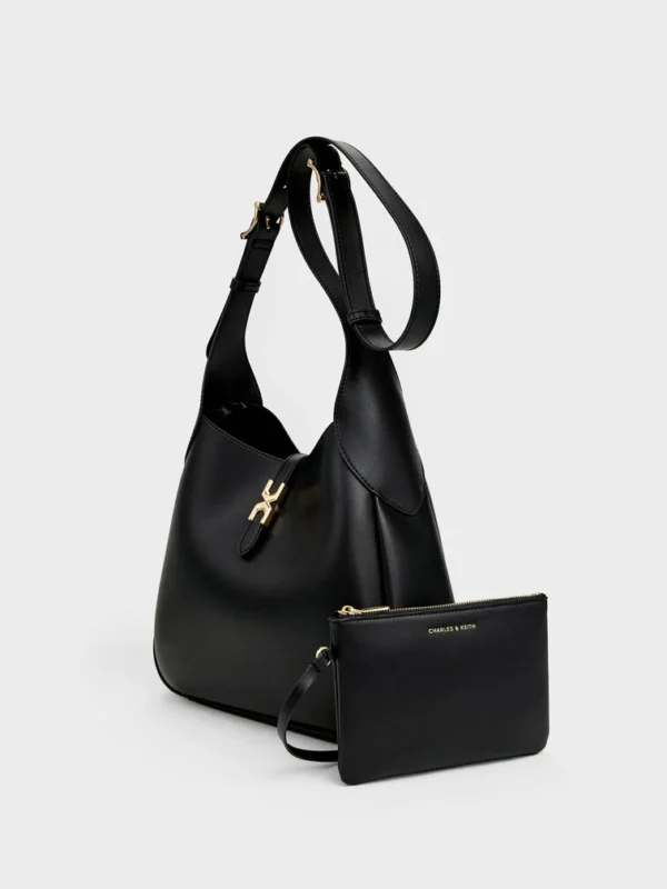 Adalyn Hobo Bag - Black - Image 6