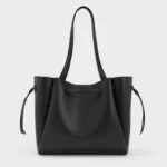 Hanya Drawstring Tote Bag - Jet Black